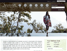 Tablet Screenshot of anandaspa.com